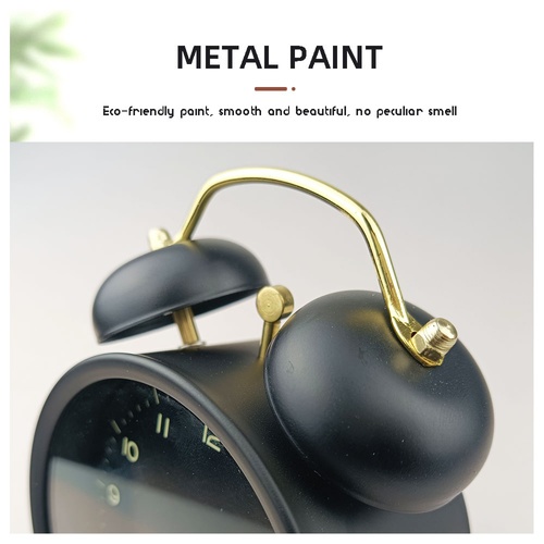 COZY นาฬิกาปลุก รุ่น MIA ขนาด 9.7x13.5x5.4ซม.สีดำ